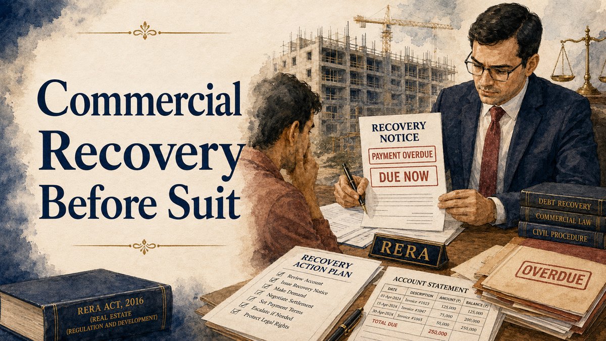 Commercial dispute papers arranged for pre-institution mediation before filing a commercial suit