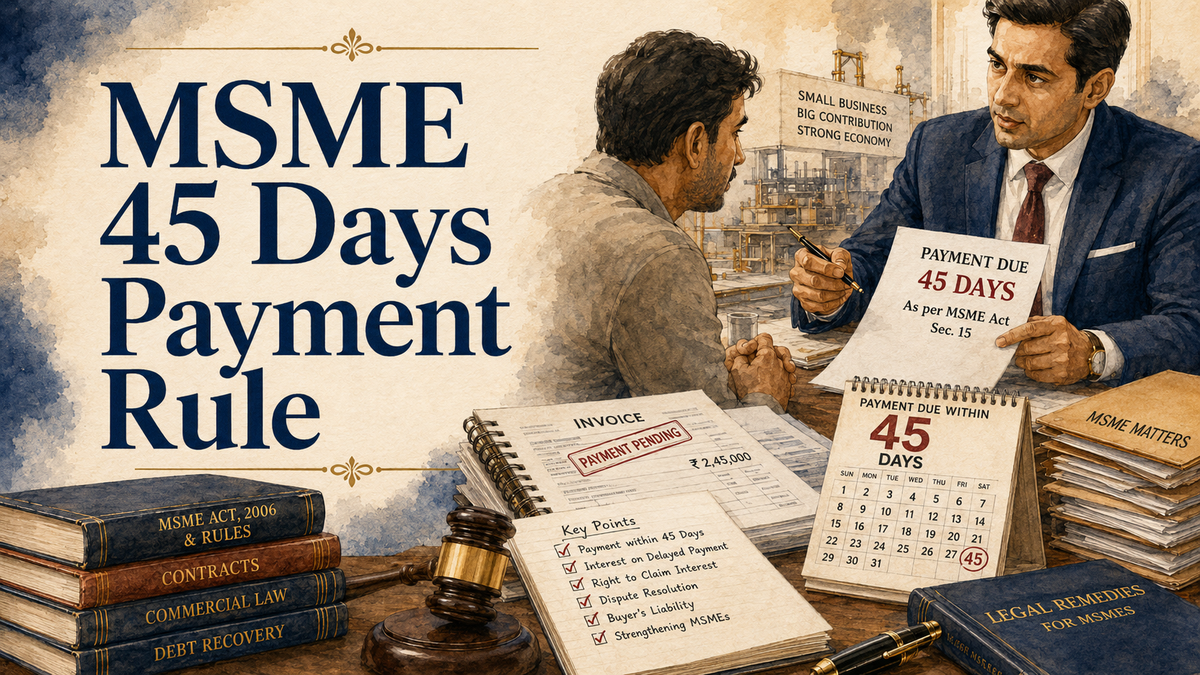 MSME 45-day payment rule - Chambers of AK